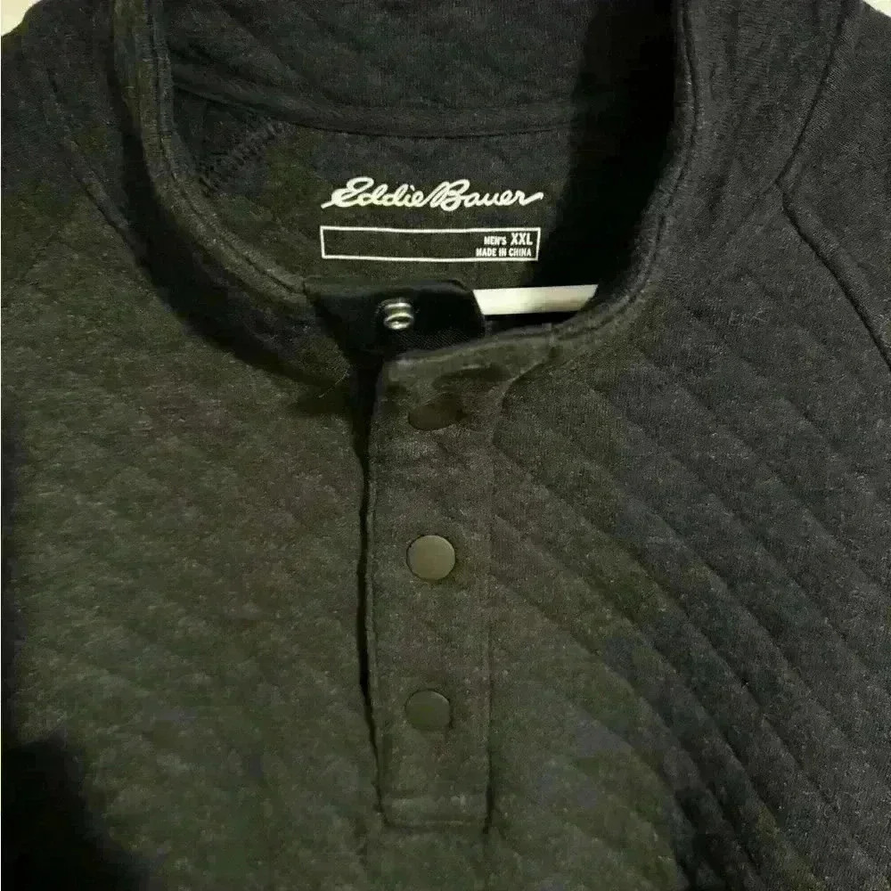 Men’s  XXL Eddie Bauer pullover - gray EUC - Picture 2 of 3